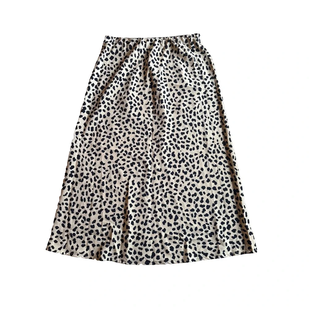 Sanctuary Animal Print Midi Skirt Women Small A Line Pull On Elastic Waist - Picture 1 of 6